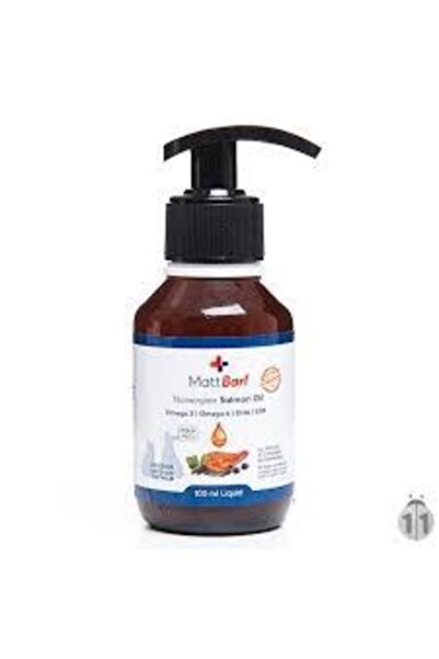 MATT BARF Salmon Oil Kedi Köpekler Için Balık Yağı 250ml Somon Yağı