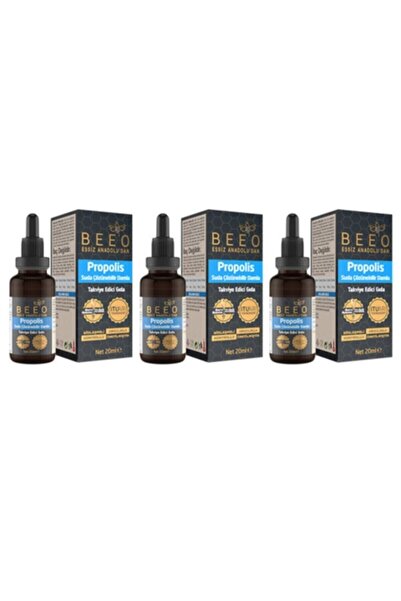 BEE'O 3 Adet 20 Ml Suda Çözünür Propolis Damla