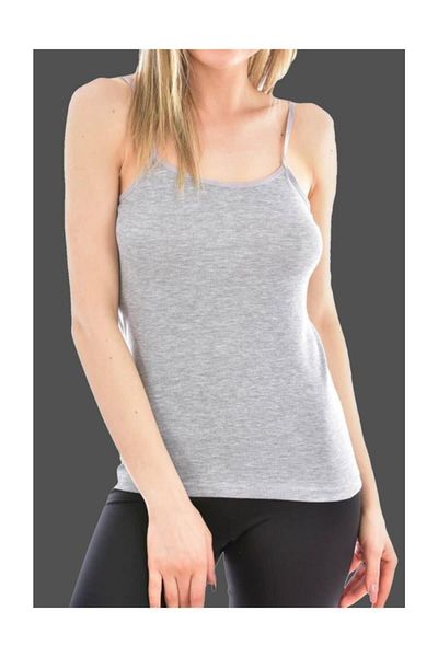 Tutku Women's 5-Pack Cotton Rib Rope Strap Undershirt