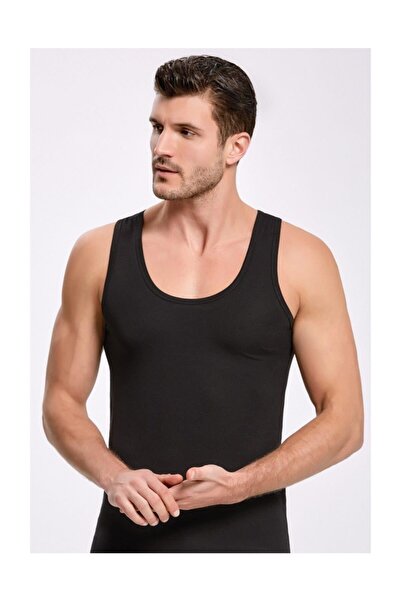 Sedef Tricou negru clasic din bumbac pentru bărbați, pachet de 4