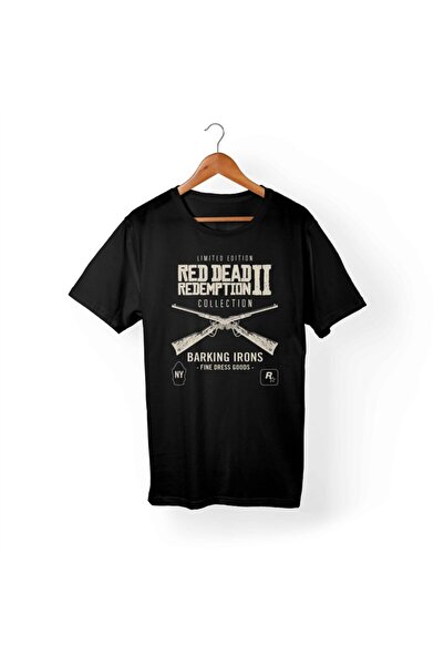 Alfa Tshirt تي شيرت أسود أحمر للأطفال للجنسين من Dead Redemption