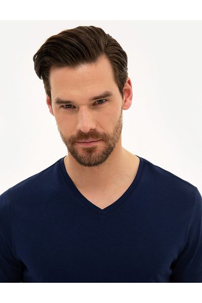 Pierre Cardin Ανδρικό μπλουζάκι Navy Blue