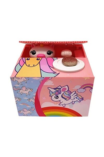 nesever Hırsız Unicorn Para Yiyen Unicorn Kumbara Pilli