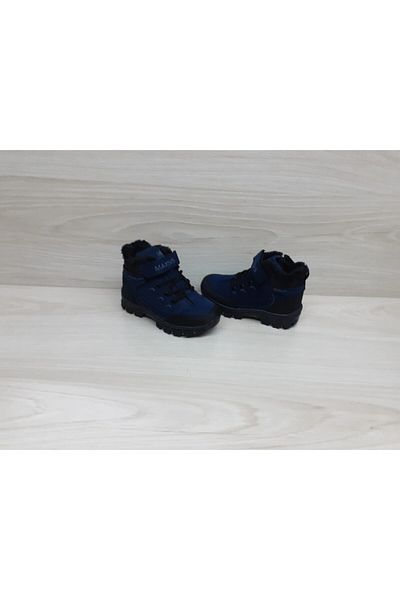 Maxsis Μπότες αγοριού Navy Blue με φτερά εσωτερικά