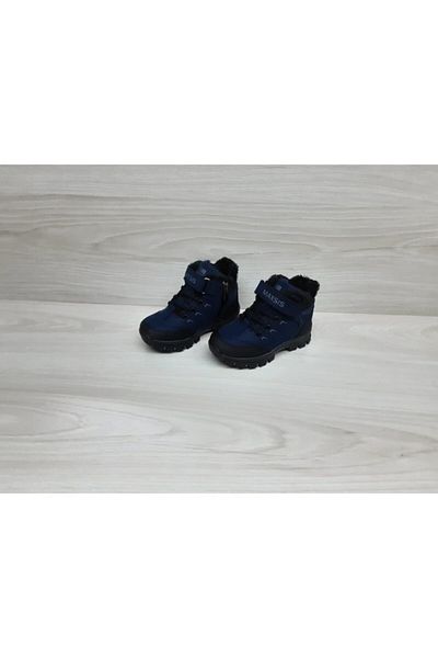 Maxsis Μπότες αγοριού Navy Blue με φτερά εσωτερικά