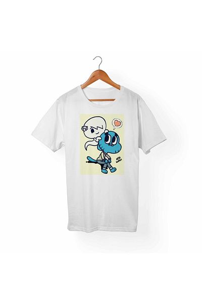 Alfa Tshirt Unisex Λευκό T-Shirt Gumball