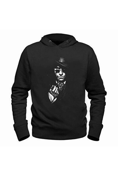 Alfa Tshirt سويت شيرت شيرلوك هولمز أسود للأطفال للجنسين