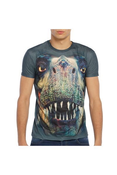 darkzone Ανδρικό γκρι 3D T-Shirt