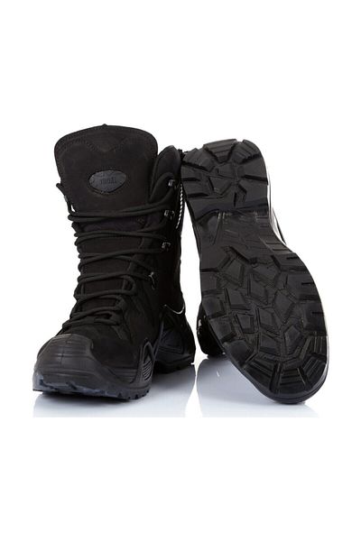 Vogel Cizme militare unisex negre cu fermoar tactic M1491