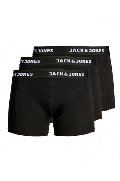Jack & Jones Ανδρικό μαύρο μπόξερ 3-συσκευασία 12171944