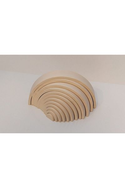 aliwooden 1+ Age Unpainted Waldorf Rainbow