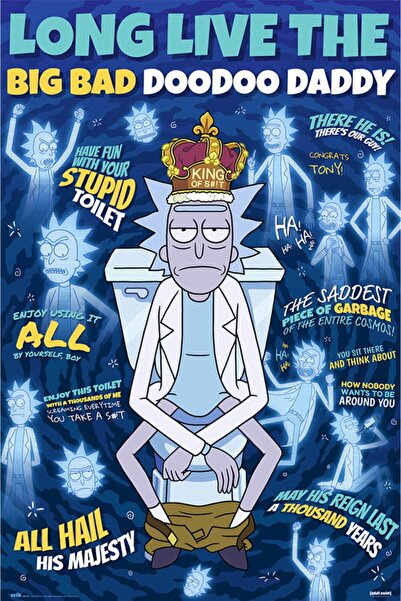 GRUPO ERIK Rıck And Morty Doodoo Daddy Maxı Poster