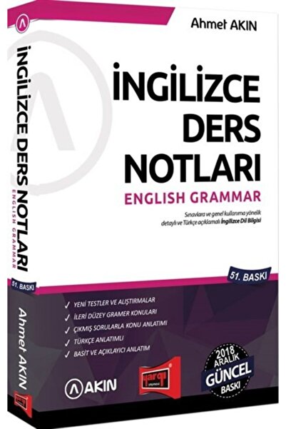 Yargı Yayınevi Ingilizce Ders Notları English Grammar 51. Baskı