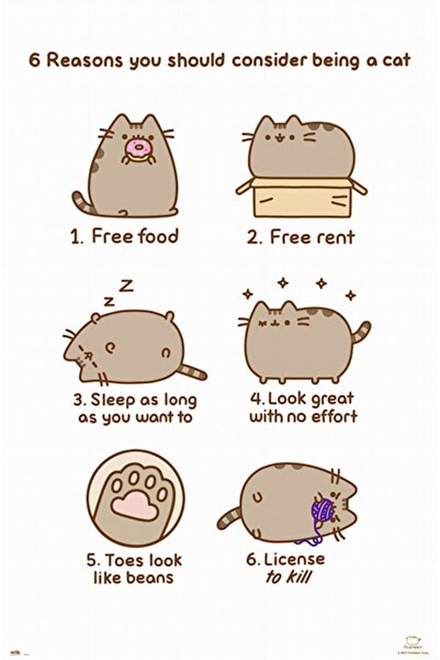 GRUPO ERIK Pusheen The Cat Maxı Poster