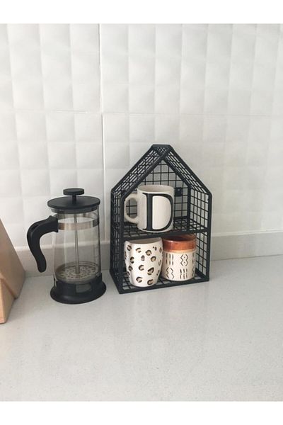 GO DEKOR Home Model Go Cup Holder, Spice Rack, Cup Holder Rack - Black
