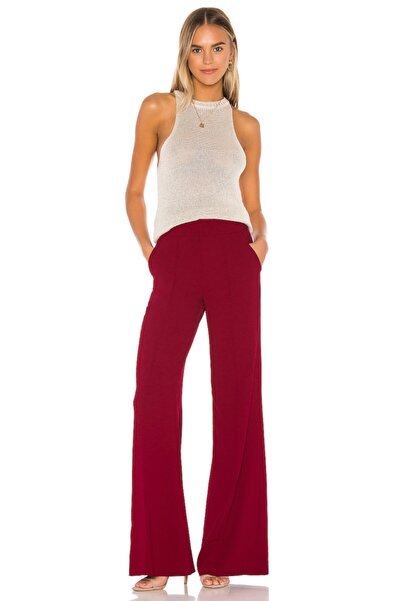 By Kul Design Women's Red Color Trousers