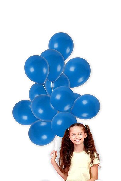 Parti dolabı Dark Blue Color Metallic Balloon Pack of 5