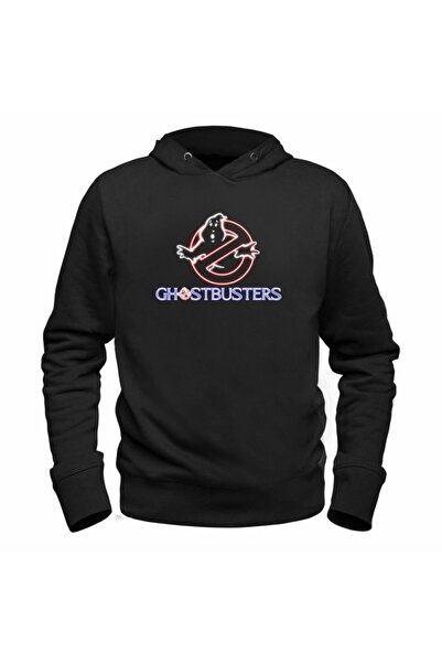 Alfa Tshirt Men's Black Ghostbusters Ghostbusters Hooded Sweatshirt