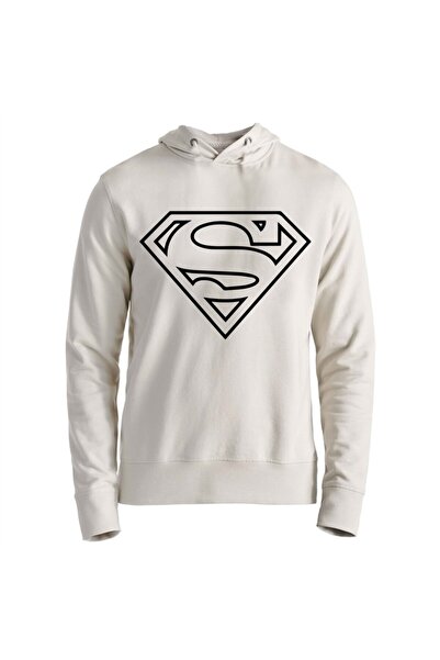 Alfa Tshirt Unisex Kids Ecru Superman Sweatshirt