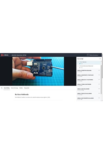 AtölyeRobotik Arduino Başlangıç Seti (online Udemy Arduino Kursu Hediyeli)