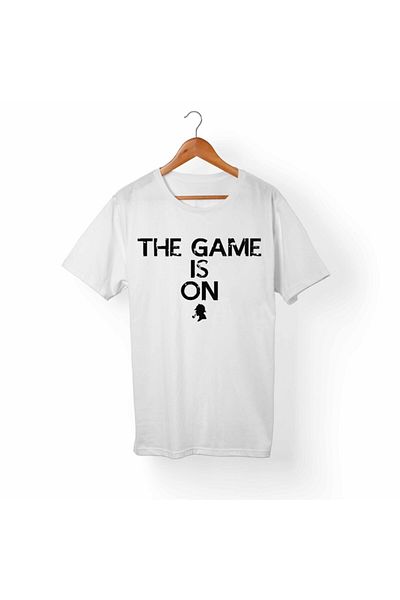 Alfa Tshirt Unisex White Sherlock Holmes-Sher Locked T-Shirt