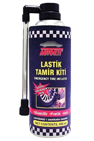 Genel Markalar Acil Lastik Şişirici Lastik Tamir Spreyi Kiti 450 Ml lastik tamir