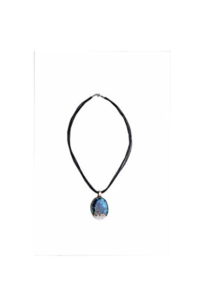 Aşina Gümüş Kadın Gümüş İstanbul Kız Kulesi Kolye Okyanus Sedefi Özel Tasarım 925 Ayar