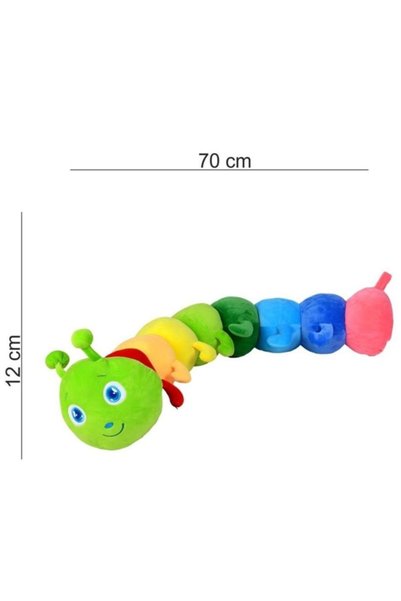 Halley Oyuncak Plush 70 cm Colorful Caterpillar Pillow