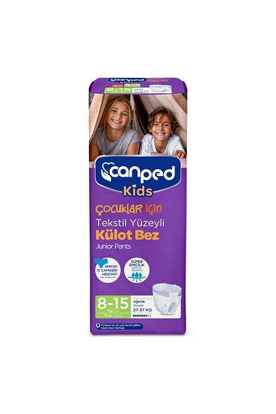 Canped Kids Panty Diapers 8-15 Years 27-57 kg 2 X 8 Pieces