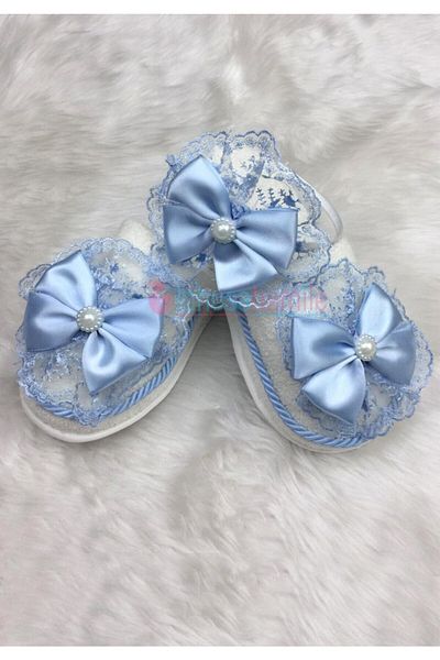 lohusahamile Women's Blue Maternity Crown and Slippers Set Lh 333