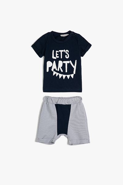 Koton Kids Baby Boy szürke baba szettek 0YNB14364OK