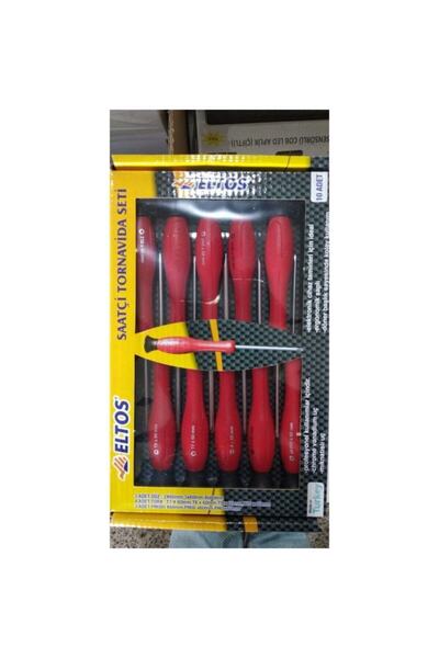 Çeşitli Eltos Saatçi Telefon Bilgisayar Tornavida Seti 10 Parça