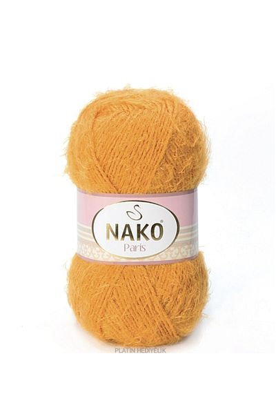 NAKO (5 τεμάχια) Paris 1043 Mustard Hand Knitting Yarns Γιλέκο Ζακέτα Beanie Yarn Φουλάρι Πλεκτό Πλεκτό