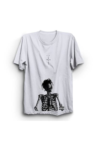 The Fame Tricou unisex alb Cactus Jack Travis Scott