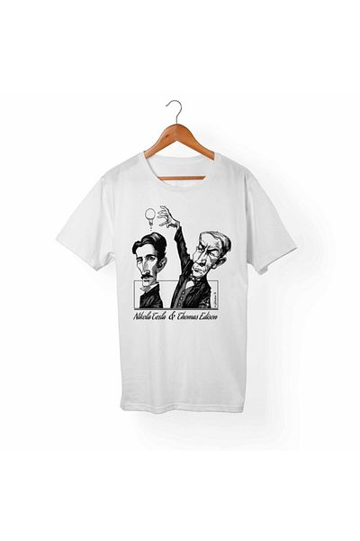 Alfa Tshirt Unisex White Tesla Edison T-Shirt
