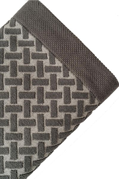 Upline Perla Anthracite-white Bath Towel (80x160)0)