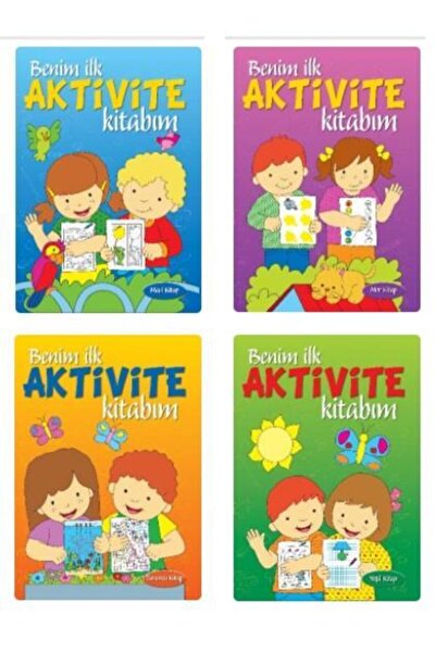 Parıltı Yayıncılık مرحلة ما قبل المدرسة كتابي الأول للأنشطة 4 كتاب