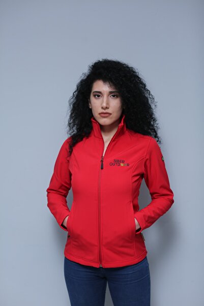 SİBER OUTDOOR Kadın Kırmızı Northern Softshell Ceket