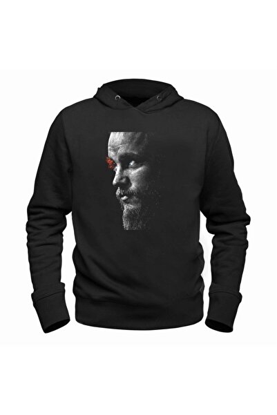 Alfa Tshirt Unisex Black Printed Sweatshirt