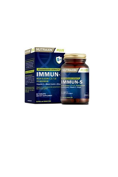 Nutraxin Immun-s 60 Capsules -VitaminC, Black Silver and Sunflower