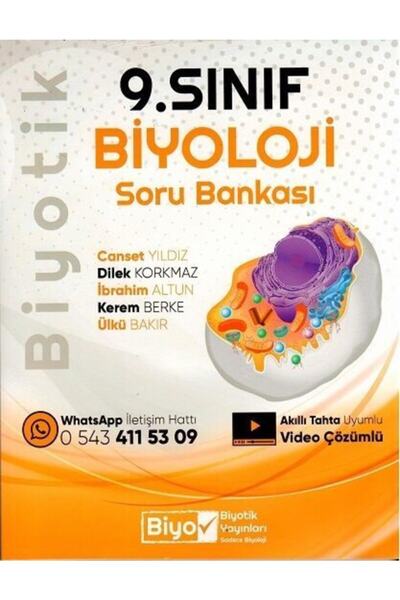 Biyotik Yayınları 9. Sınıf Biyoloji Soru Bankası