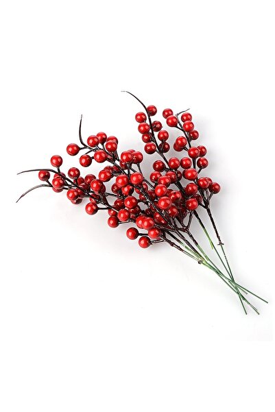 Sezy Decor pentru brad de Crăciun roșu Decor pentru masă Ramă de cireș 20 buc