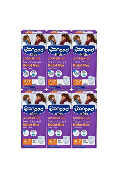 Canped Kids Külot Bez 4-7 Yaş 17-30 Kg 6 X 9 Adet