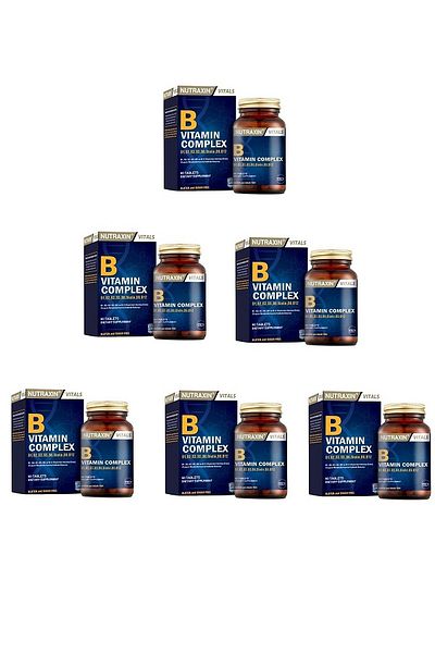 Nutraxin Vitamin B Complex - Promoted to Normal Energy Formation, Set of 6
