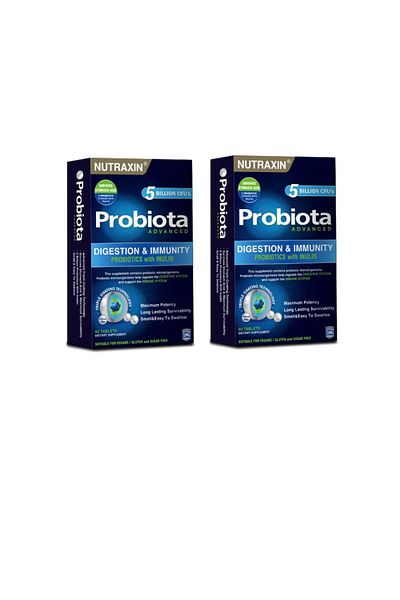 Nutraxin Probiotic Support 60 Tablets - Advanced Probiota X2 Pieces for Adults