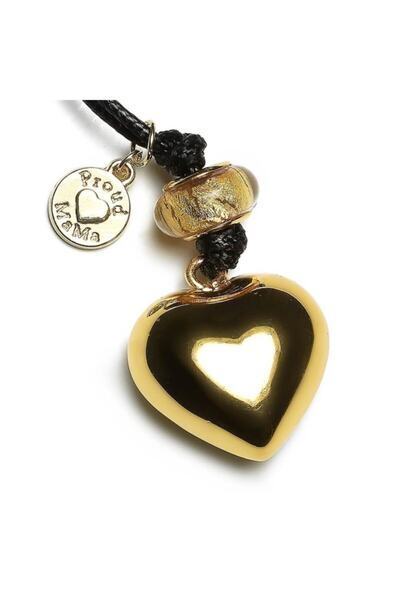 Proud MaMa Hamile Kolyesi Proud MaMa Babybell Heart Basic Gold Rengi
