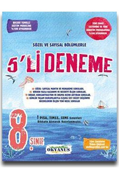 Okyanus Yayınları 8. Sınıf 5`li Lgs Denemesi Okyanus Yayınları