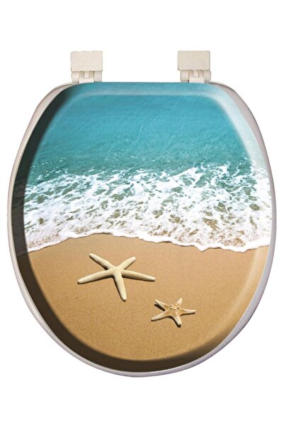 Softy Classic Desenli Yumuşak Klozet Kapağı Beyaz