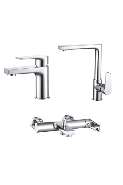 Creavit Sharp Lavabo, Mutfak, Banyo Batarya Seti Sr1500 8500 2500