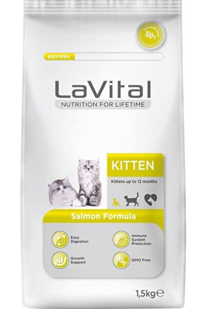 LaVital Lavital Kitten Somonlu Açık Yavru Kedi Maması 4 Kg Skt:12/2021